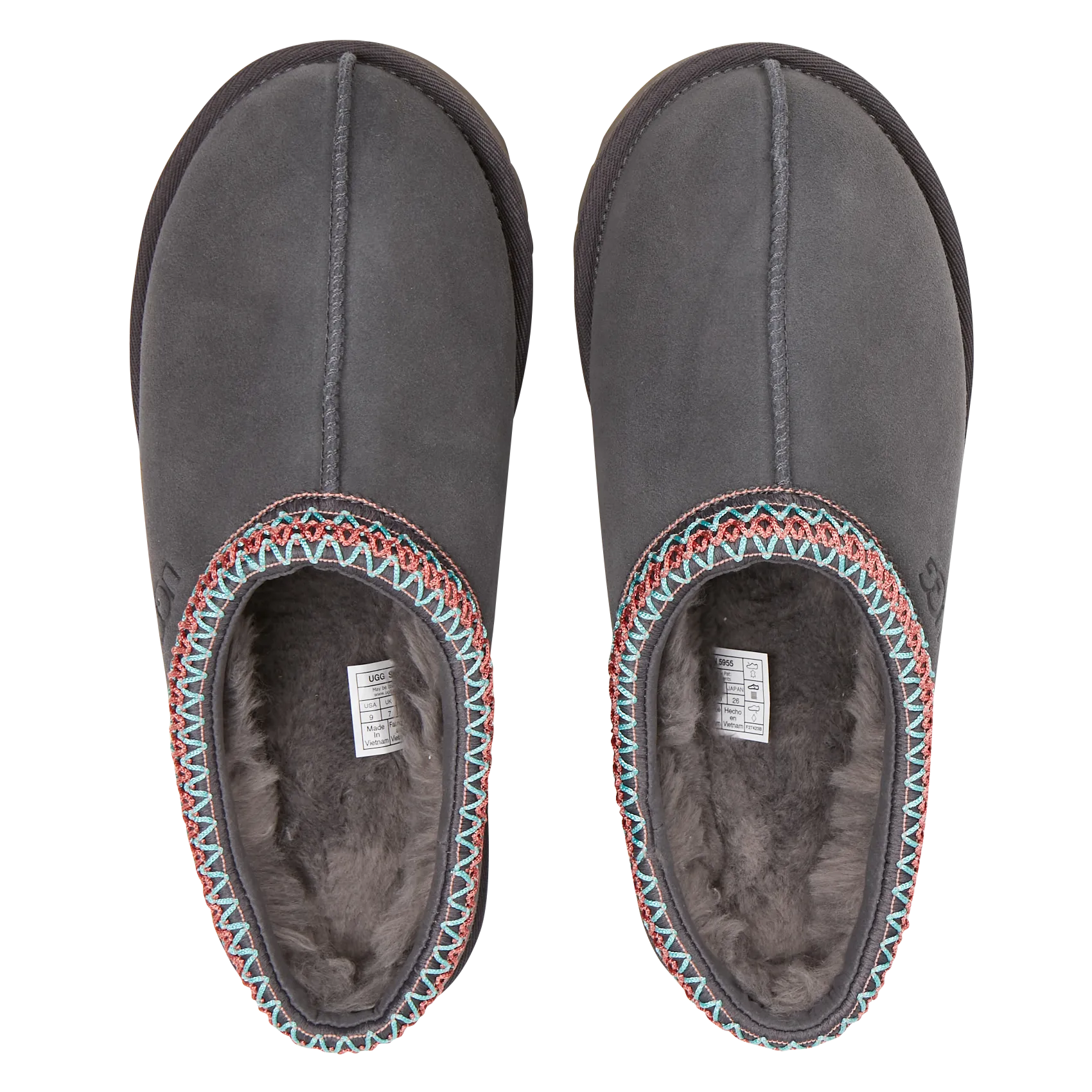  UGG   TASMAN - Pantofole Tasman in pelle | Grigio