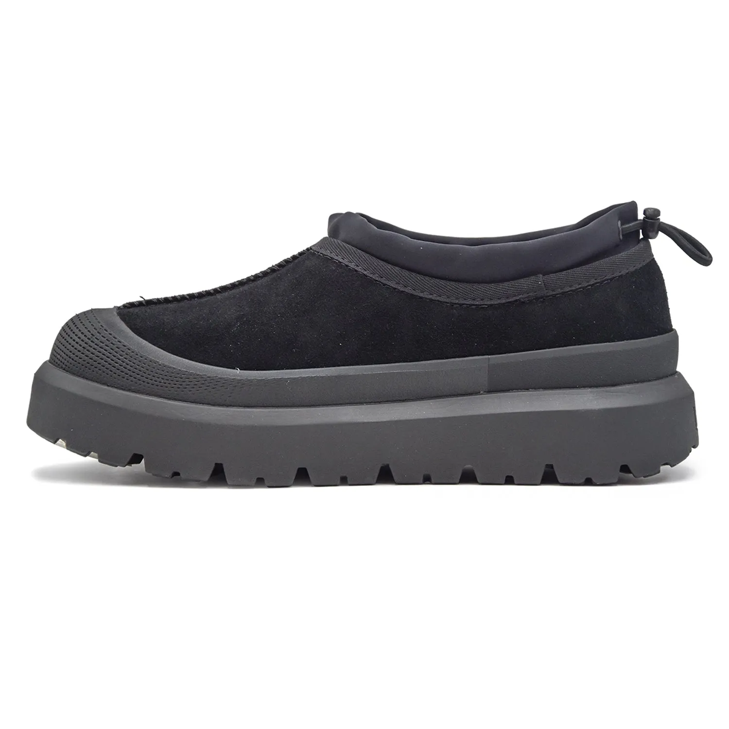 Ugg Tasman Sabot Nero Uomo Colletto Con Chiusura A Coulisse