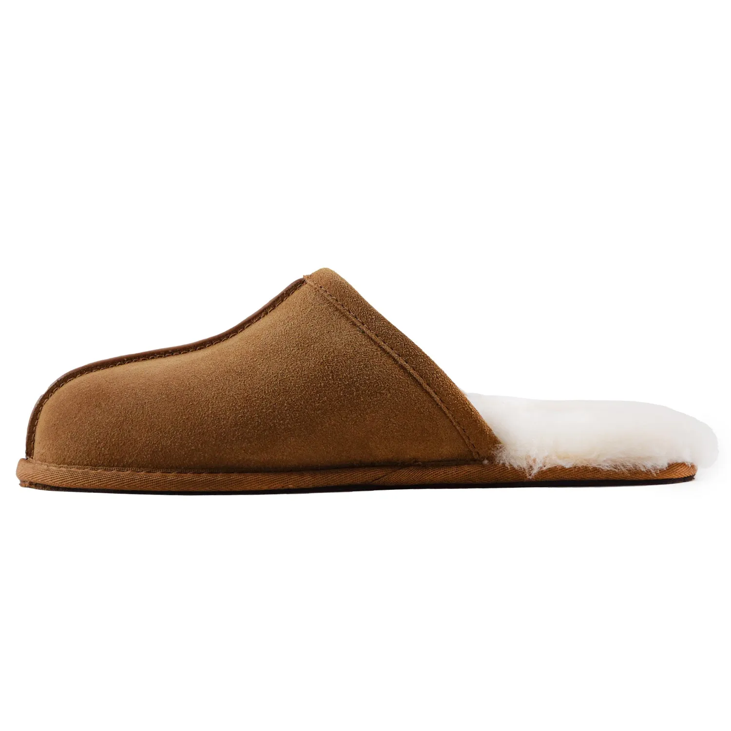 Ugg Uomo Sabot Scuff Pelle Scamosciata Tabacco Idrorepellente AI