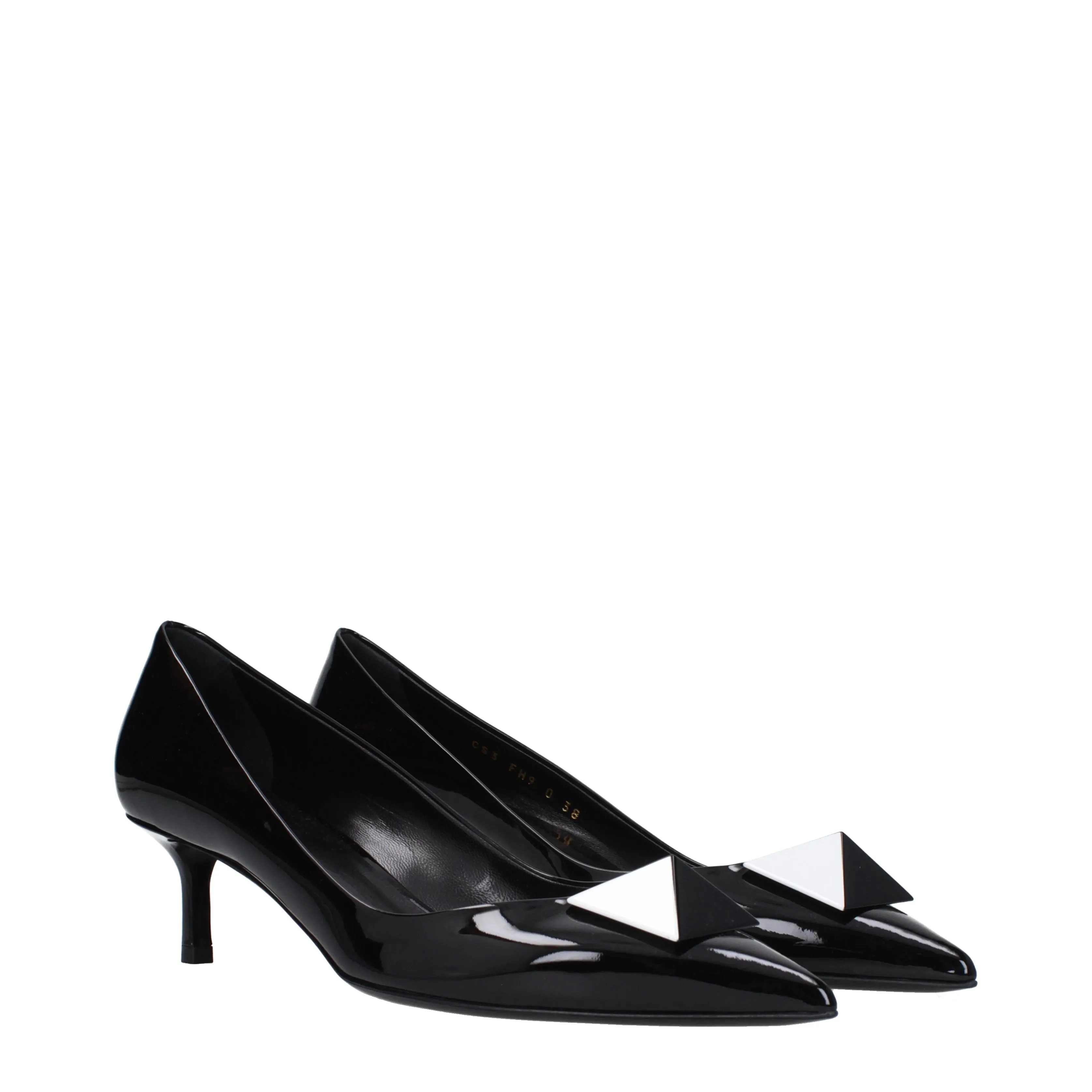 Valentino Garavani Décolleté Donna Vernice Nero/Bianco