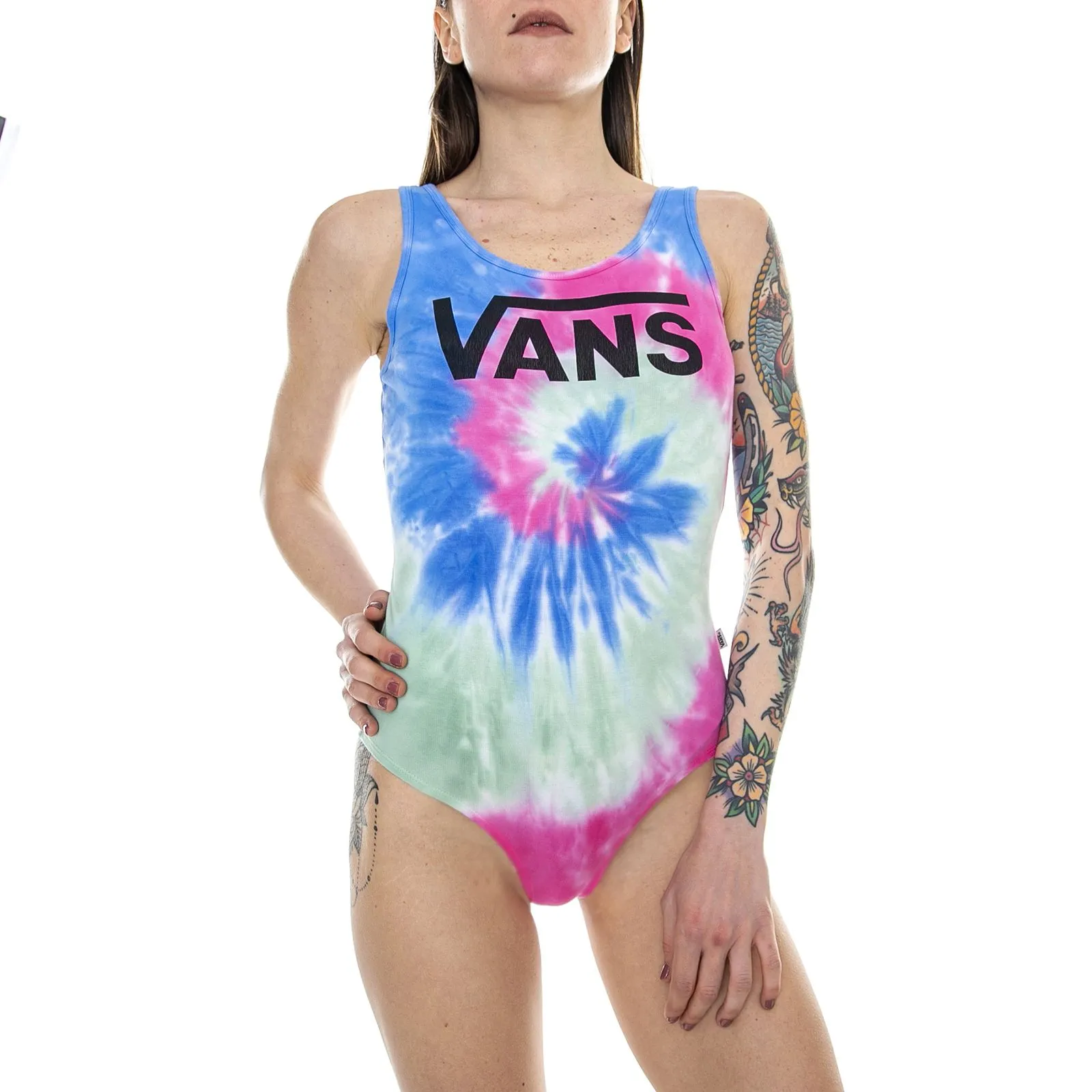 Vans Wm Tie-Dye Bodysuit - Multicolor - Body Donna Multicolore    