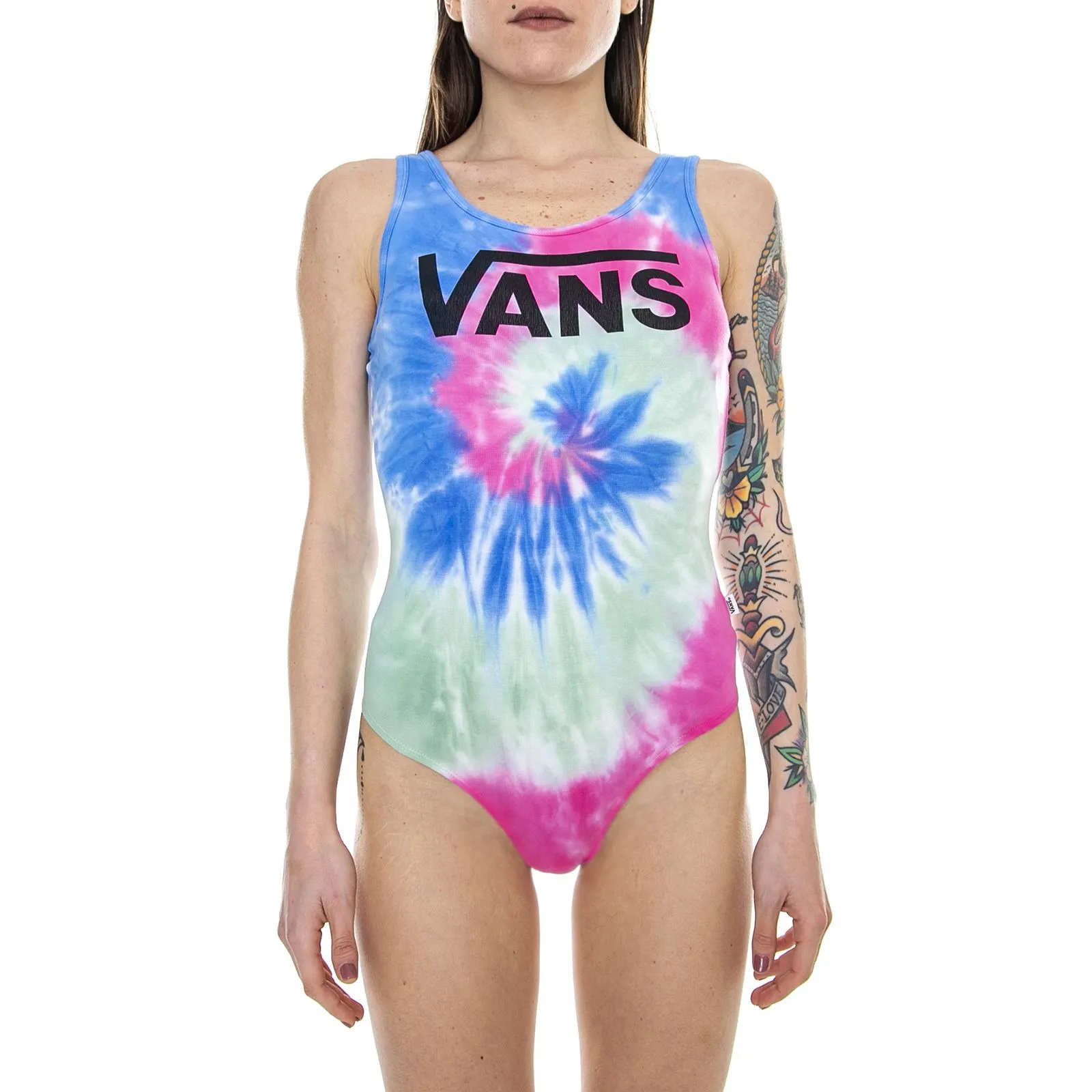 Vans Wm Tie-Dye Bodysuit - Multicolor - Body Donna Multicolore    