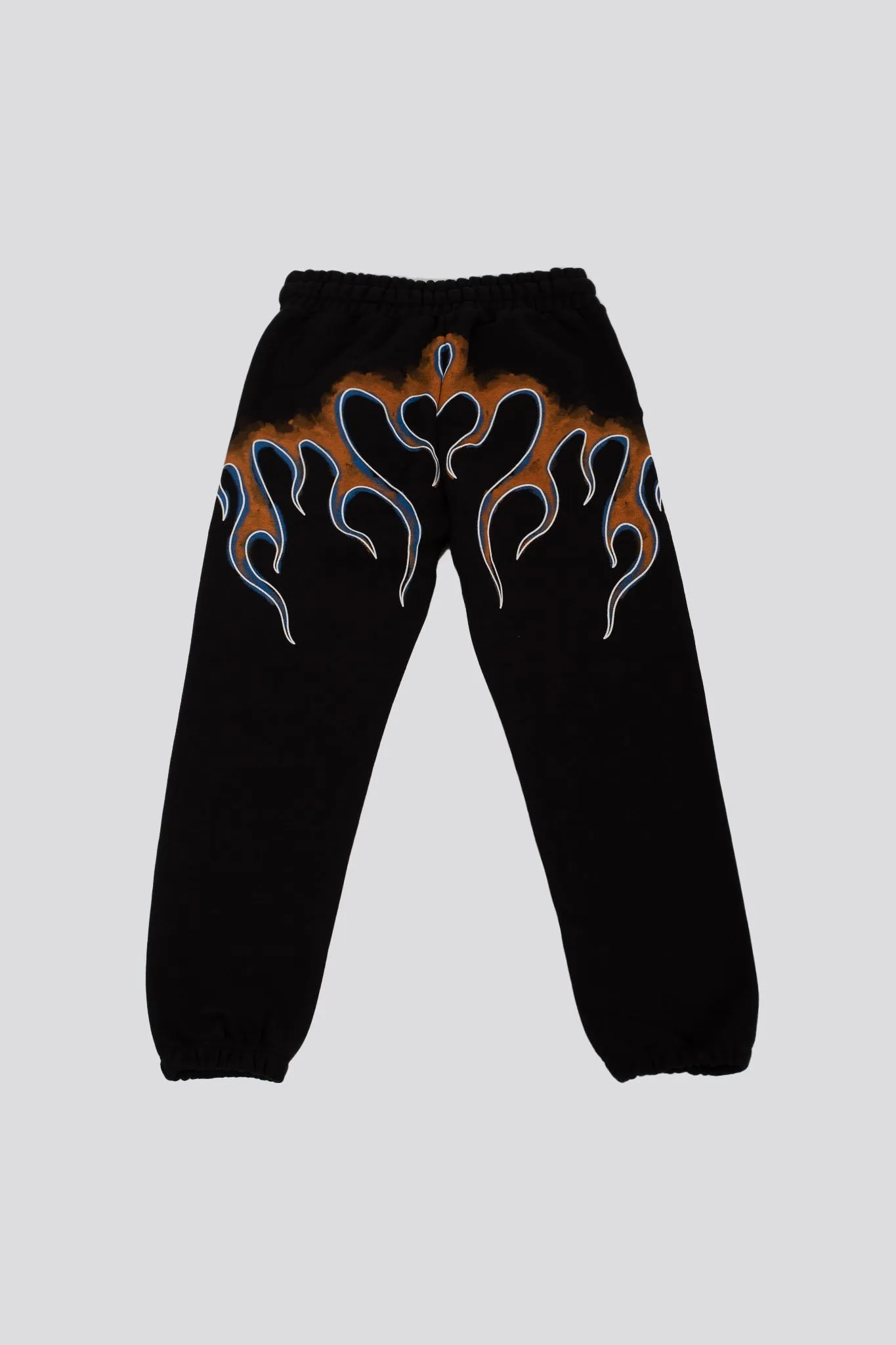 Vision Of Super -vos- Pantalone Felpa Fiamme Arancio Nero Bambino