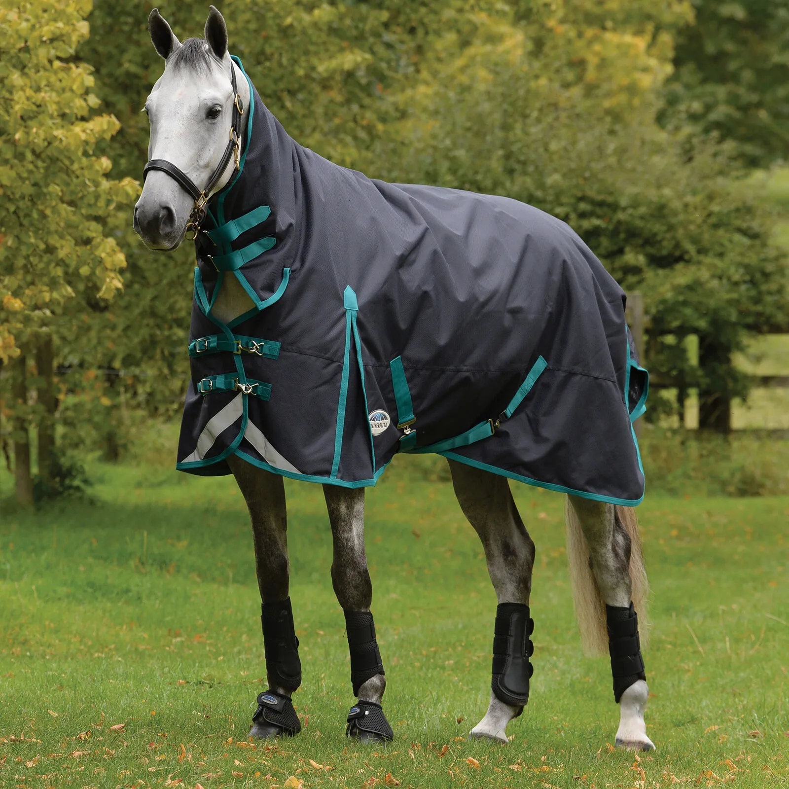 Weatherbeeta Comfitec Plus Dynamic II Combo Coperta da turnout con collo, 100 gr