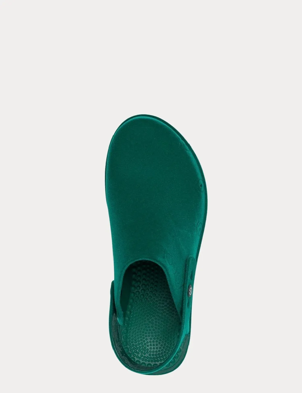 Xocoi     Zoccoli Flocked Clogs verde smeraldo